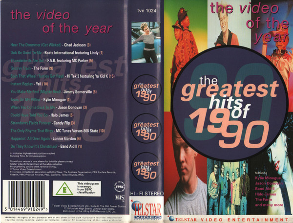 The Greatest Hits Of 1990 (1990, VHS) - Discogs