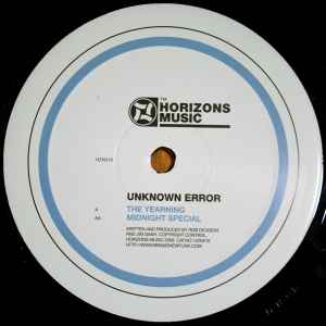 Unknown Error - The Yearning / Midnight Special album cover