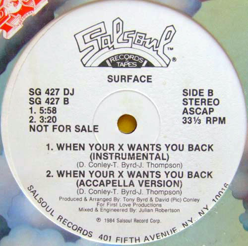 Surface – When Your 'Ex' Wants You Back (1984, Vinyl) - Discogs