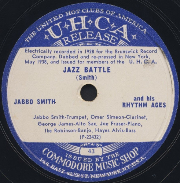 Jabbo Smith And His Rhythm Aces – Jazz Battle / Boston Skuffle