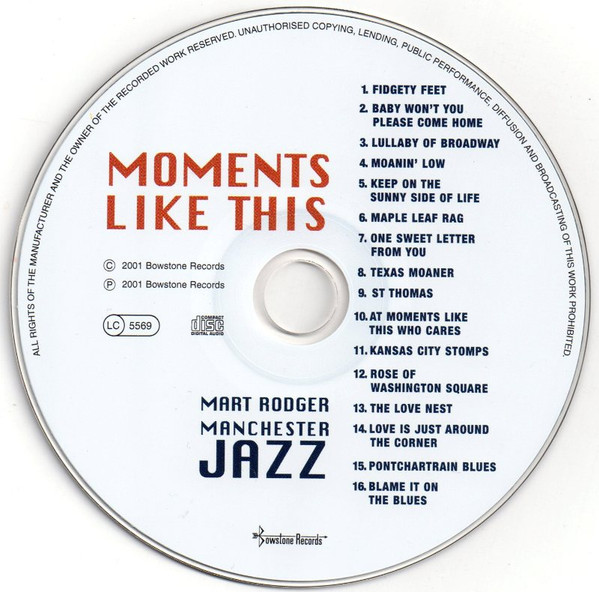 lataa albumi Mart Rodger Manchester Jazz - Moments Like This