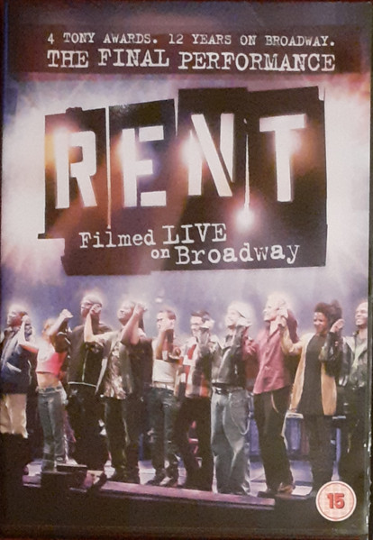 Jonathan Larson – Rent: Filmed Live On Broadway (2009, Region 2 ...