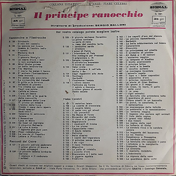 ladda ner album Compagnia Nazionale Del Teatro Per Ragazzi - Il Principe Ranocchio