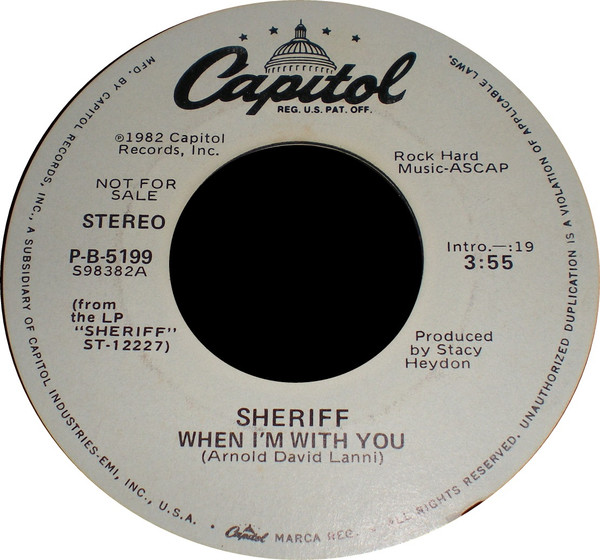 Sheriff – When I'm With You (1988, CD) - Discogs