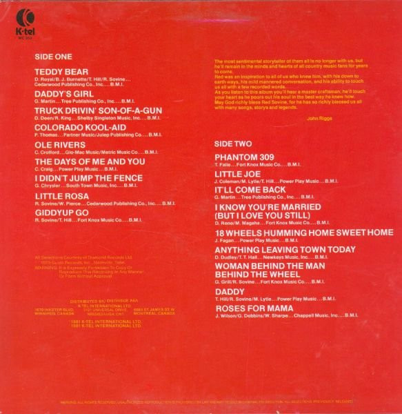ladda ner album Red Sovine - The Late Great Red Sovine