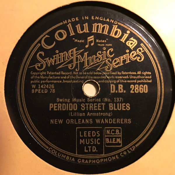 New Orleans Wanderers – Perdido Street Blues / Gate Mouth (1926 