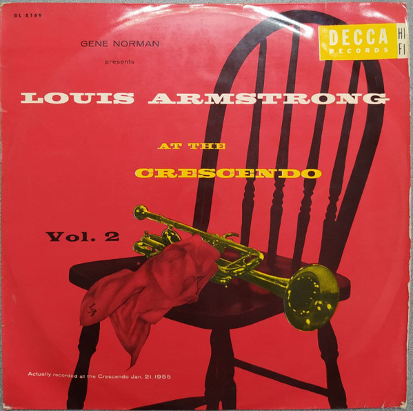 Louis Armstrong – At The Crescendo Vol. 2 (1955, Vinyl) - Discogs