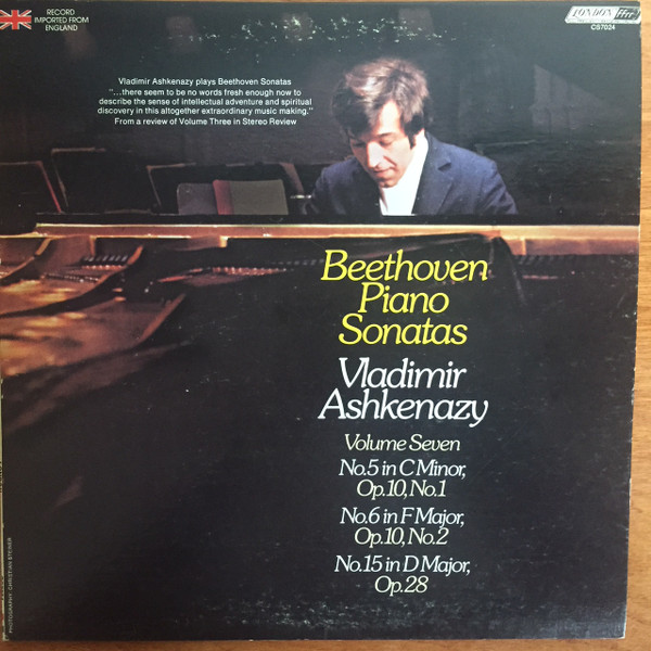 last ned album Vladimir Ashkenazy - Beethoven Piano Sonatas Volume 6 Sonatas No 28 And No 30