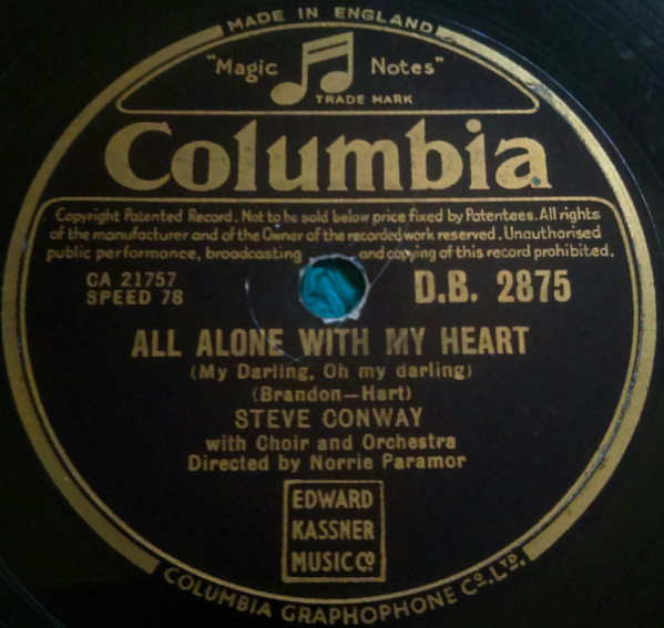 ladda ner album Steve Conway - Mary Rose All Alone With My Heart