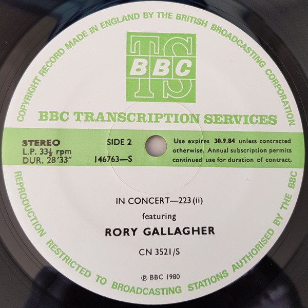 lataa albumi Rory Gallagher - In Concert 223