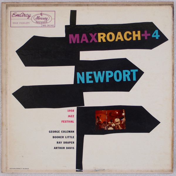 Max Roach Quintet – Max Roach + Four At Newport (1958, Vinyl