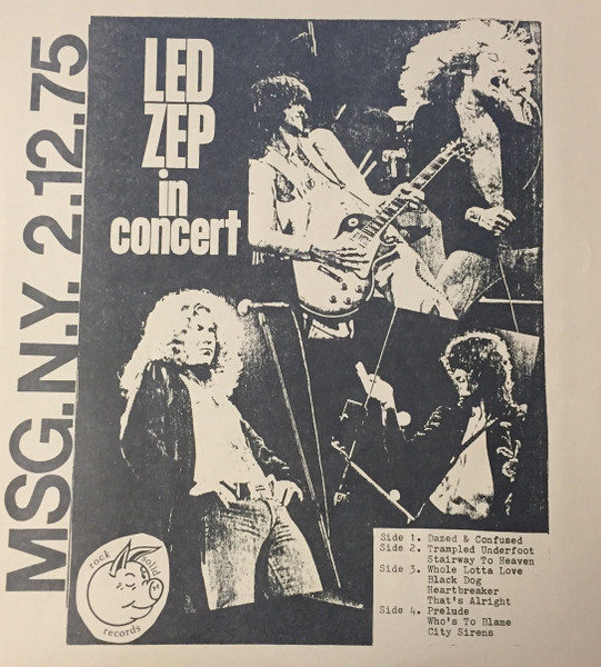 Led Zeppelin – Madison Square Garden 1975 (2008, Colored, Trifold