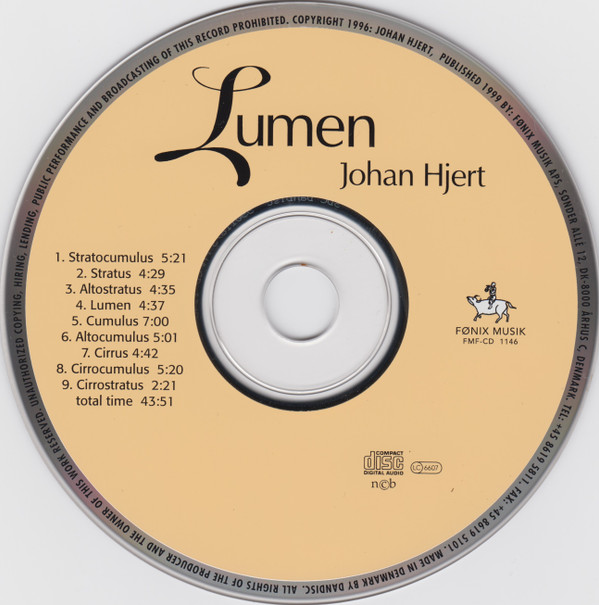 lataa albumi Johan Hjert - Lumen