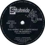 Cover of The Night The Lights Went Out In Georgia, 1972, Vinyl