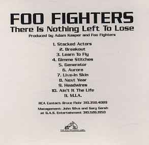 Foo Fighters – There Is Nothing Left To Lose (1999, CDr) - Discogs