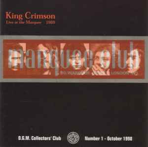 King Crimson - Live At The Marquee 1969 album cover