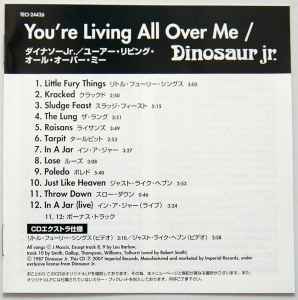 Dinosaur Jr. – You're Living All Over Me (2007, Papersleeve, CD