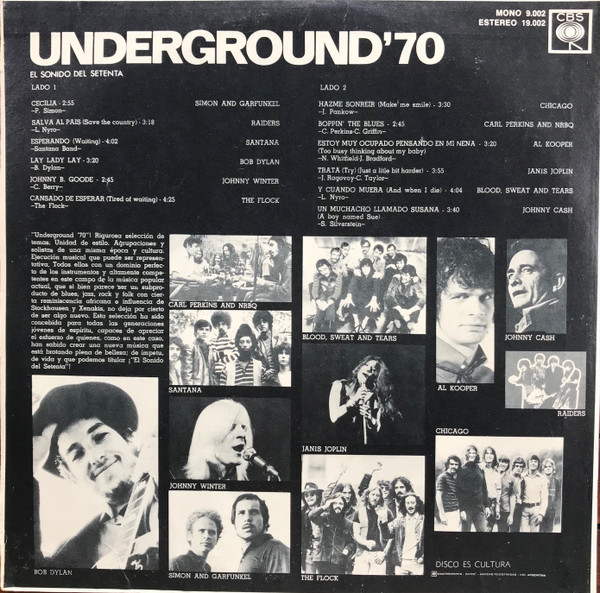 last ned album Various - Underground El sonido del setenta