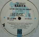 Cover of Let Me Love You For Tonight, 1988, Vinyl