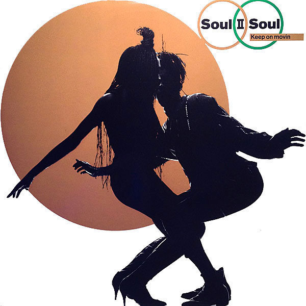 Soul II Soul – Keep On Movin (1989, White Labels With Blue