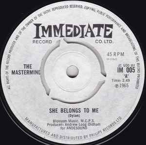 The Mastermind – She Belongs To Me (1965, Vinyl) - Discogs