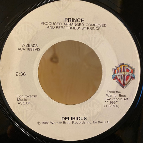 Prince Delirious 1983 Winchester Pressing Vinyl Discogs 