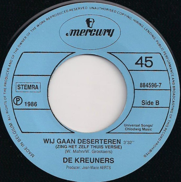 last ned album De Kreuners - Wij Gaan Deserteren