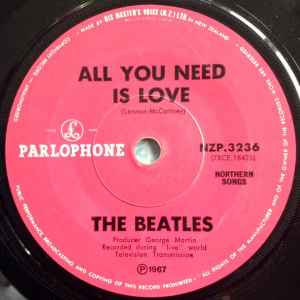 Beatles-All You Need Is Love-Pink Vinyl