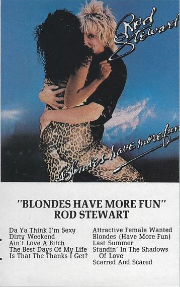 Rod Stewart Blondes Have More Fun 1978 Purple Text Cassette Discogs