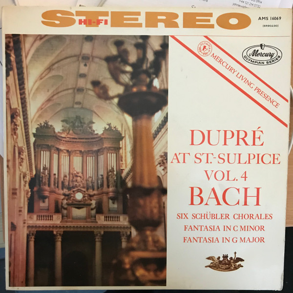 Marcel Dupré – Marcel Dupré At Saint-Sulpice Volume 4 (1960, Vinyl 