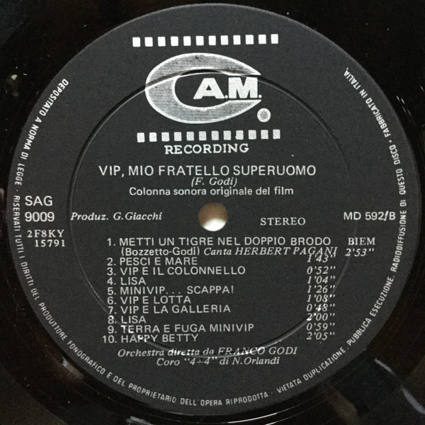 Franco Godi – Vip Mio Fratello Superuomo (1968, Vinyl) - Discogs