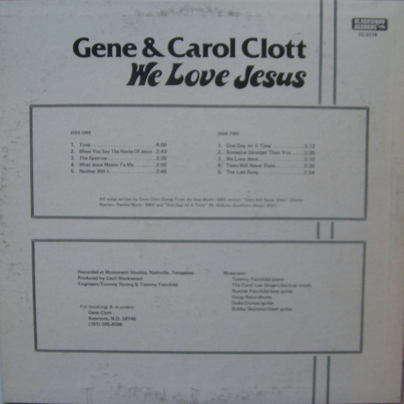 baixar álbum Gene And Carrol Clott - We Love Jesus