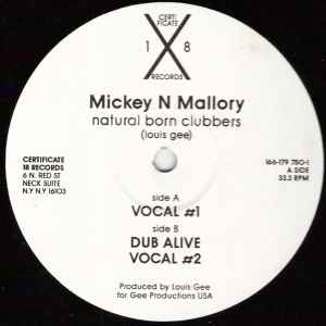 Mickey N Mallory - Natural Born Clubbers album cover