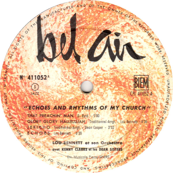 Album herunterladen Lou Bennett Et Son Orchestre Avec Kenny Clarke - Echoes Rhythms Of My Church