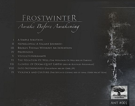last ned album Download Frostwinter - Awake Before Awakening album