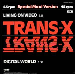 Trans-X - Living On Video / Digital World album cover