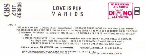 Album herunterladen Various - Love Is Pop
