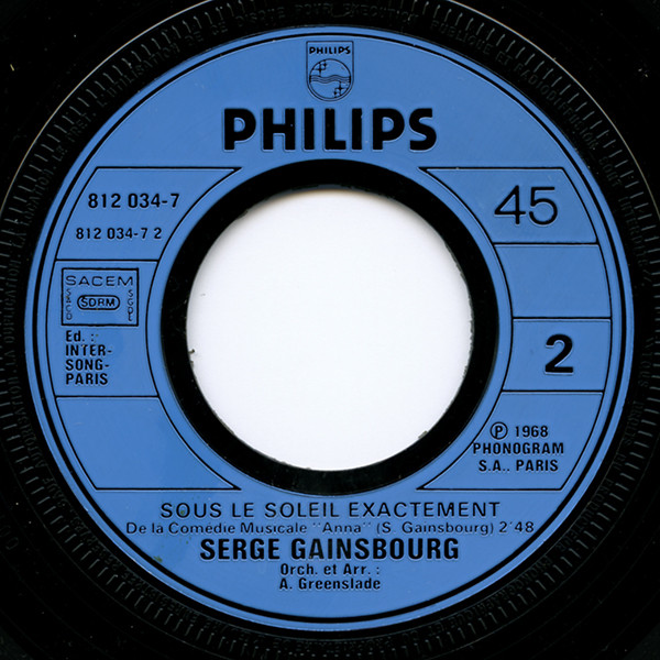 Album herunterladen Gainsbourg - Sea Sex And Sun Sous Le Soleil Exactement