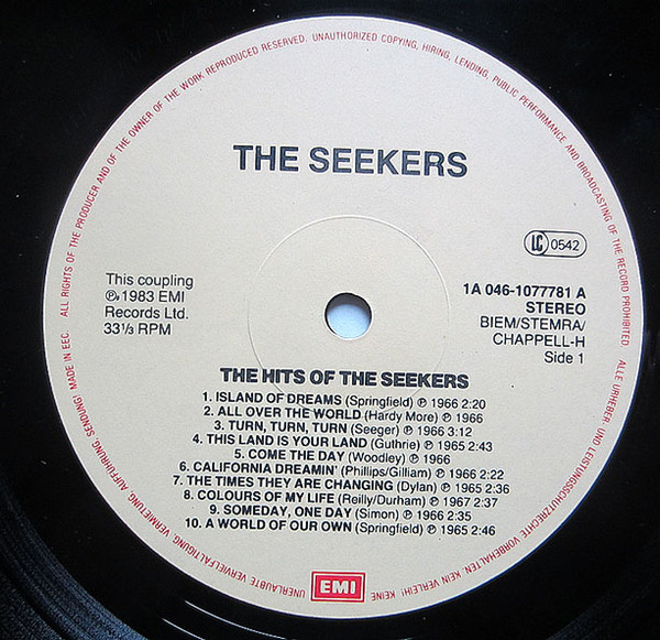 last ned album The Seekers - The Hits Of The Seekers
