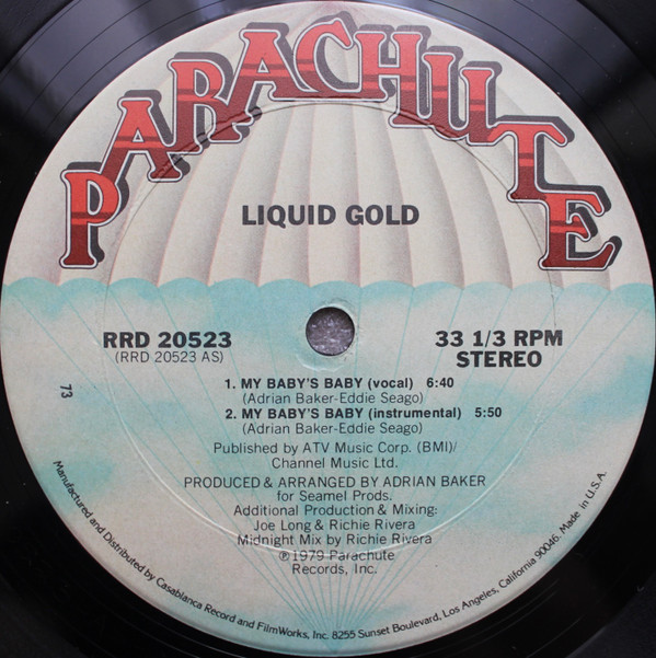 Liquid Gold - My Baby's Baby | Parachute Records (RRD 20523) - main