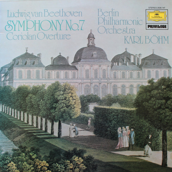 last ned album Beethoven, Berlin Philharmonic Orchestra Karl Böhm - Symphony No 7 Coriolan Overture