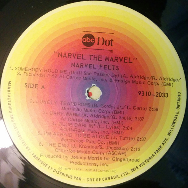 Narvel Felts - Narvel The Marvel | ABC DOT (9310-2033) - 3