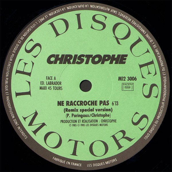 baixar álbum Christophe - Ne Raccroche Pas Version Spéciale 613