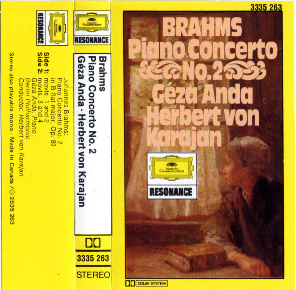 lataa albumi Brahms Géza Anda, Herbert Von Karajan - Piano Concerto No 2