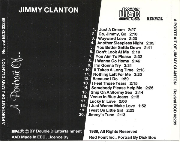 ladda ner album Jimmy Clanton - A Portrait Of Jimmy Clanton