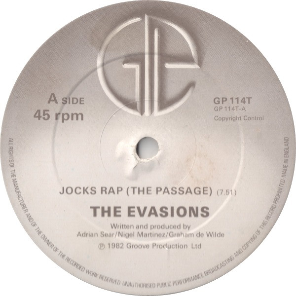 The Evasions – Jocks Rap (The Passage) (1982, Vinyl) - Discogs