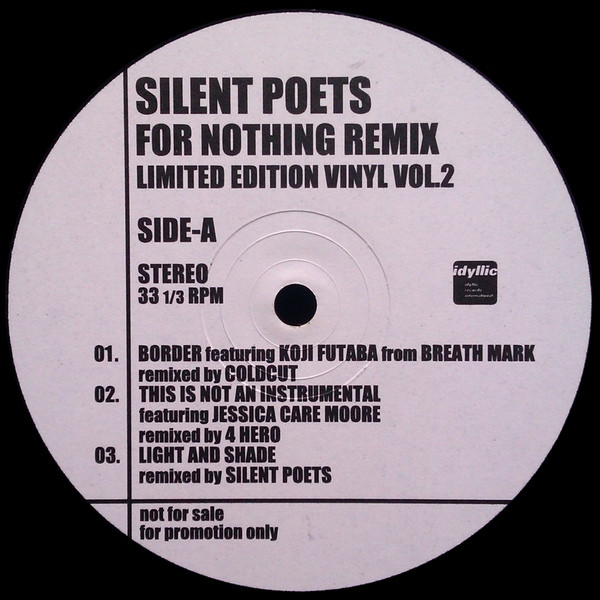 SILENT POETS / FOR NOTHING REMIX LIMITED EDITION VINYL VOL.1 (TFJC