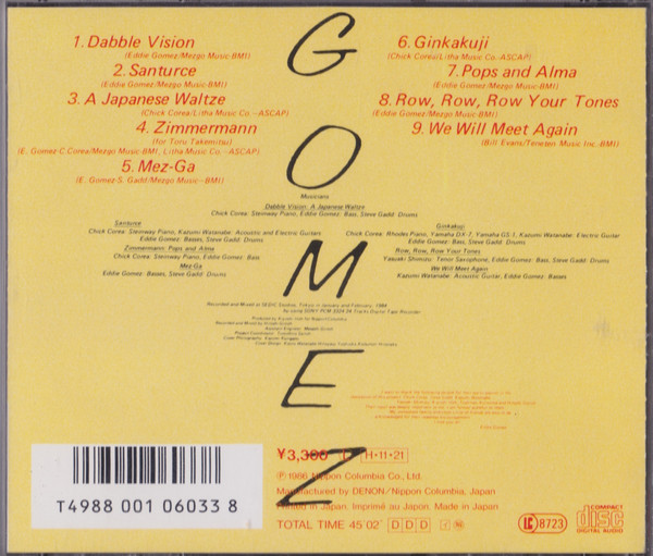 descargar álbum Eddie Gomez Featuring Chick Corea And Steve Gadd - Gomez