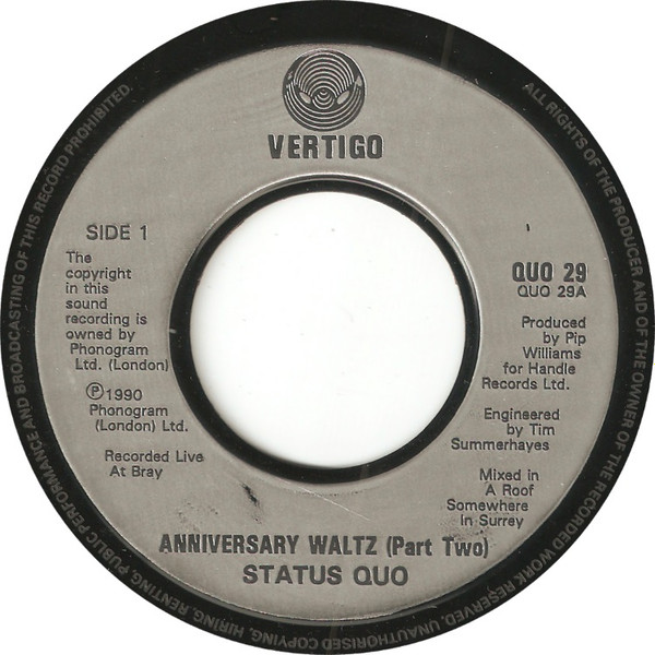 Status Quo – The Anniversary Waltz - Part Two (1990