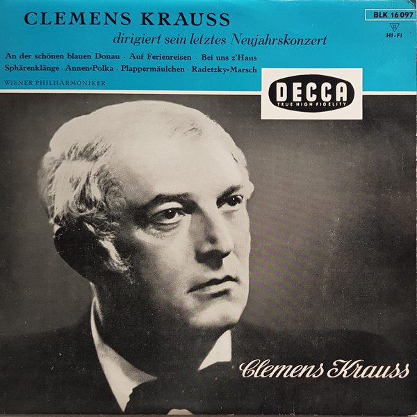 Clemens Krauss Conducting Vienna Philharmonic – New Year's Concert 